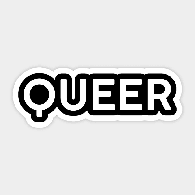 Queer Sticker by TheGentlemanPeacock